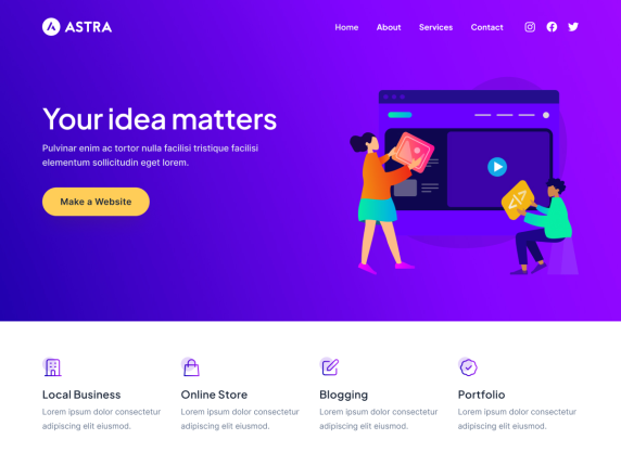 Astra Free WordPress Themes for Elementor Users