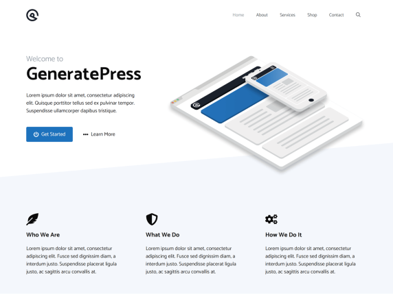 Generatpress Free WordPress Themes for Elementor Users