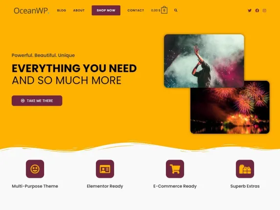 OceanWP Free WordPress Themes for Elementor Users
