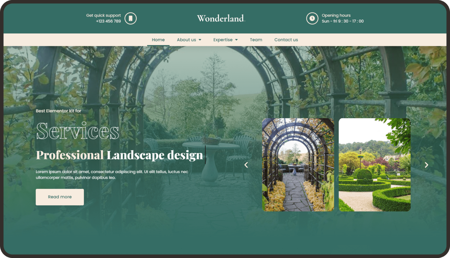 Wordpress Template Landscaping & Gardening By Ananass
