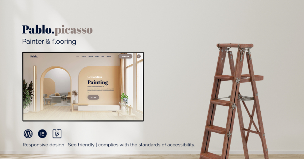 Pablo Picasso Painter and flooring WordPress Template