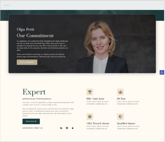 Legalease Lawyer WordPress Template