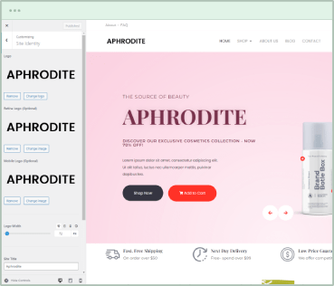 Aphrodite WooCommerce Cosmetics Template