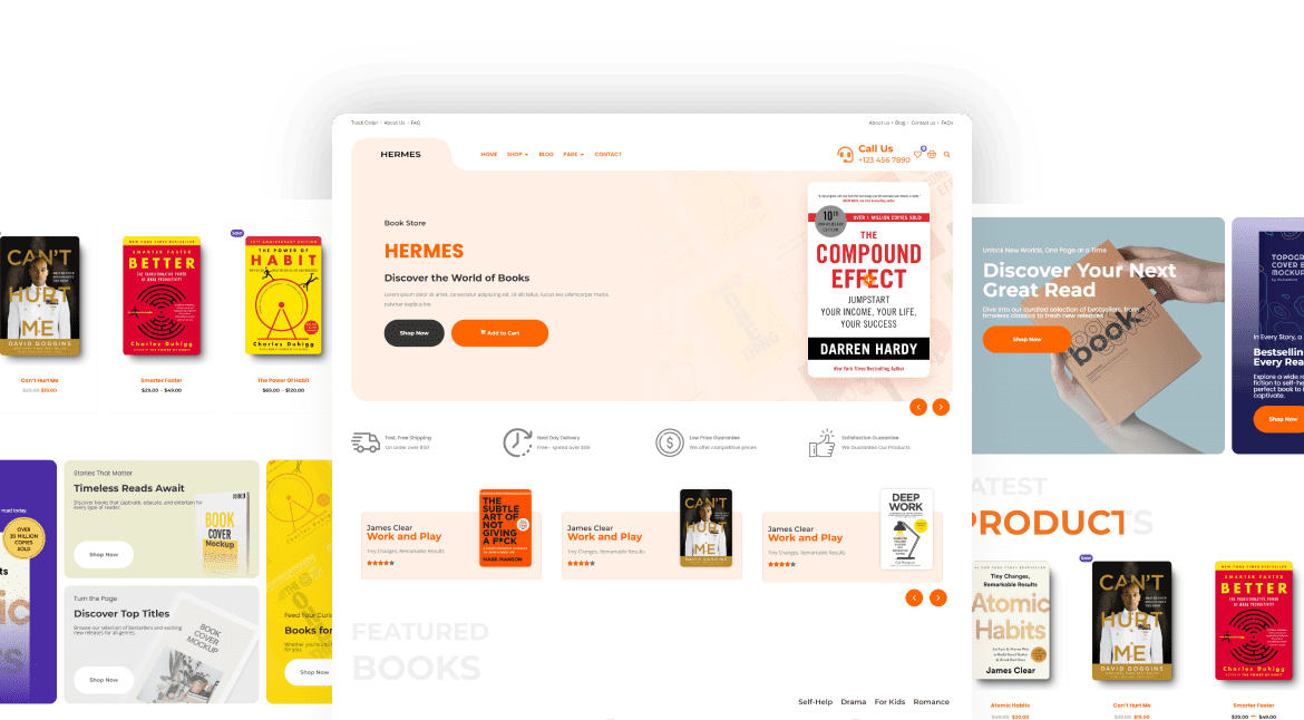 WooCommerce Bookstore Template - HERMES