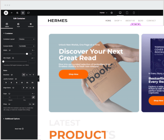 WooCommerce Bookstore Template - HERMES