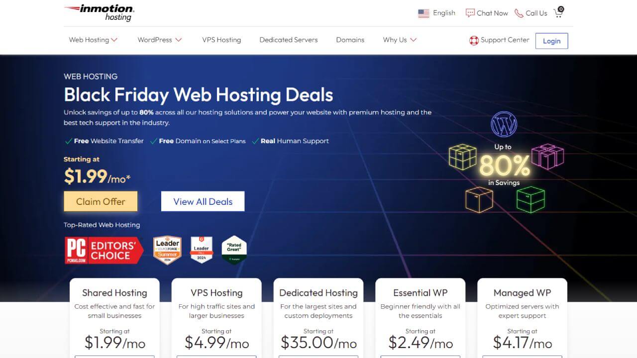 Inmotion web hosting provider